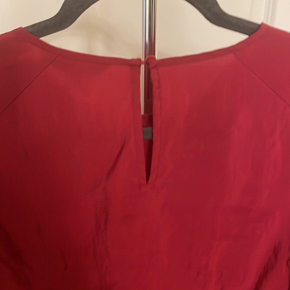 Rich Red Express Puff Sleeve Blouse - Picture 3 of 4
